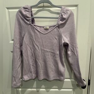 A.N.A. A New Approach Sweetheart Puff Sleeve Top